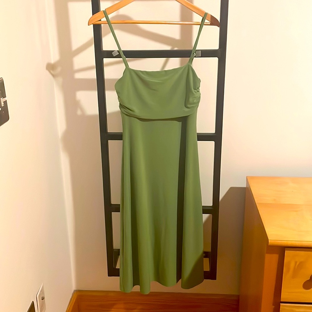 Lime green cocktail dress